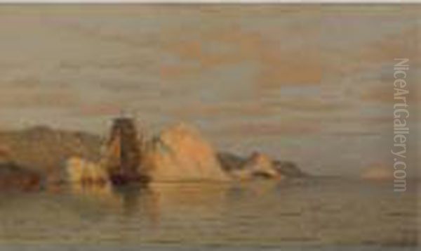 The Ice Blockade On The Labrador Coast Oil Painting by William Bradford