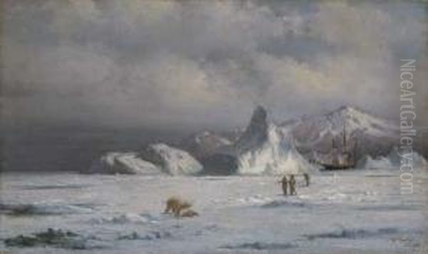 Arctic Intruders Oil Painting by William Bradford