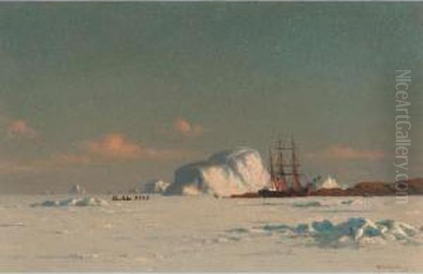 In The Arctic Oil Painting by William Bradford