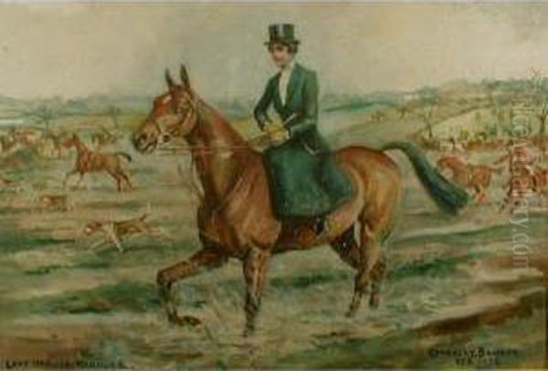 Lady Ursula Manners Oil Painting by Cuthbert Bradley