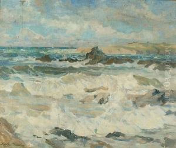 Seascape Oil Painting by Frank Bramley