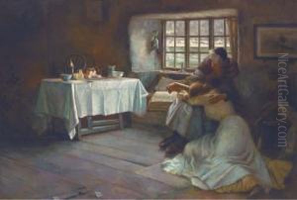 A Hopeless Dawn Oil Painting by Frank Bramley