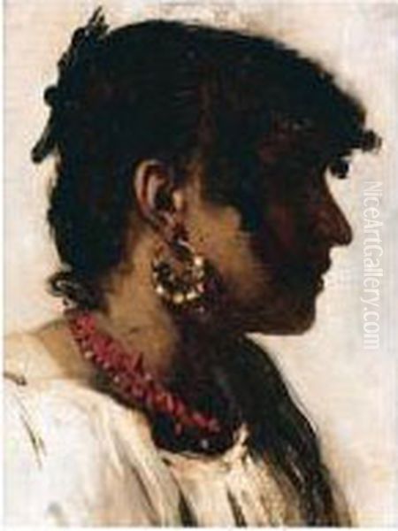 The Gypsy Woman Oil Painting by Frank Bramley