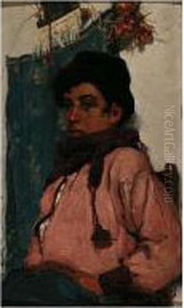 Italian Fisherboy Oil Painting by Frank Bramley