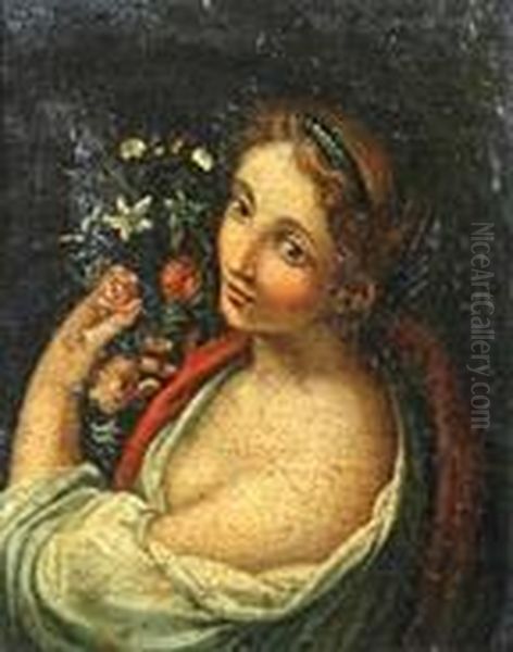 Flora Oil Painting by Johann Christian Brand