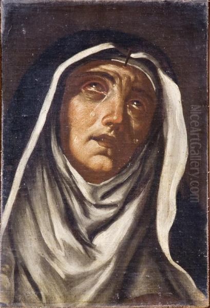 Santa Rita Da Cascia Oil Painting by Giacinto Brandi