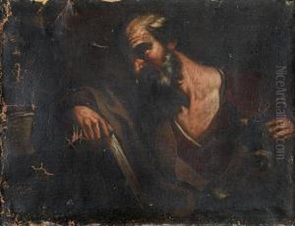 Saint Luke Oil Painting by Giacinto Brandi