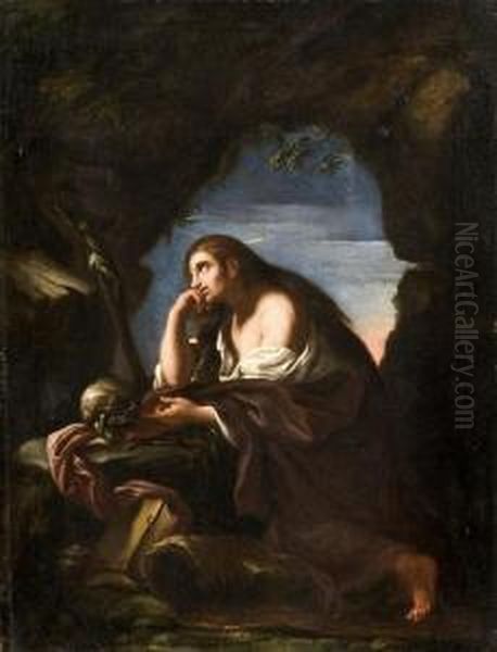 Maddalena Oil Painting by Giacinto Brandi