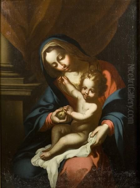 Madonna Con Bambino Oil Painting by Giacinto Brandi