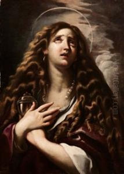 Maddalena Penitente Oil Painting by Giacinto Brandi