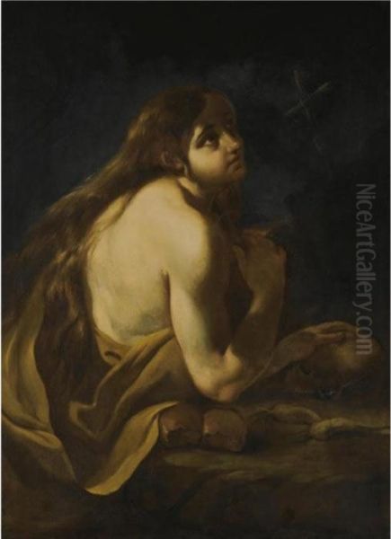 The Penitent Magdalene Oil Painting by Giacinto Brandi