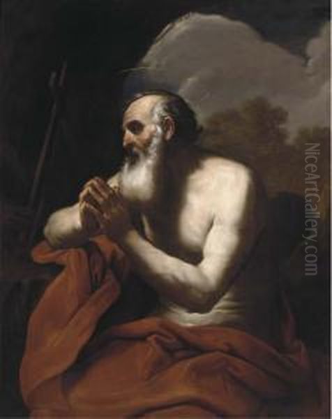 The Penitent Saint Jerome Oil Painting by Giacinto Brandi