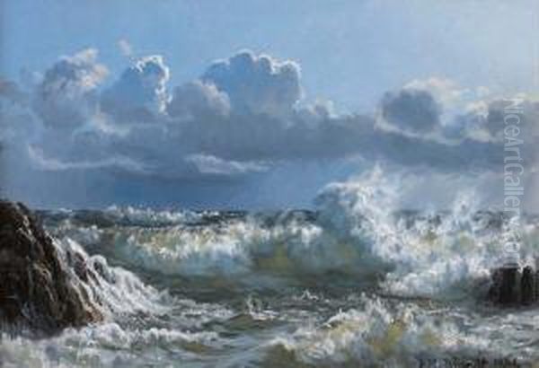 Marine Oil Painting by Johannes Herman Brandt