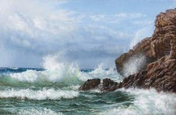 Bord De Mer Oil Painting by Johannes Herman Brandt