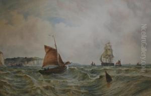 Off Broadstairs Signed And Inscribed With Title Oil Painting by John Francis Branegan