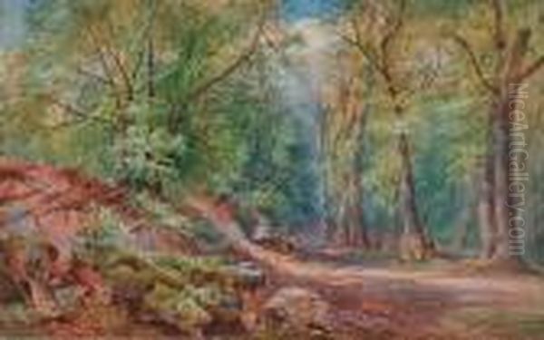 In Leigh Woods, Clifton Oil Painting by Charles Brooke Branwhite