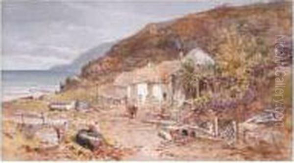 The Fisherman's Cottage Oil Painting by Charles Branwhite