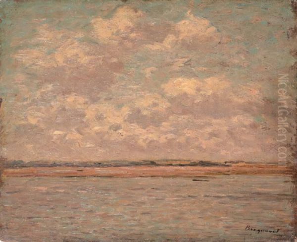 Ciel Nuageux Sur La Baie Oil Painting by Louis Braquaval