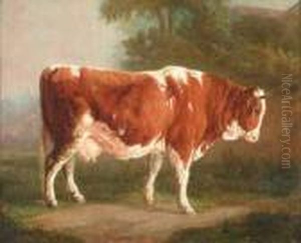 Vache Oil Painting by Jacques Raymond Bracassat