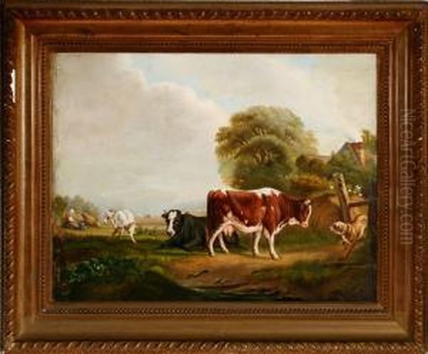 Country Life Oil Painting by Jacques Raymond Bracassat