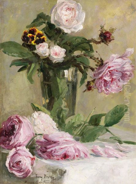 Rosa Rosor Oil Painting by Fanny Brate