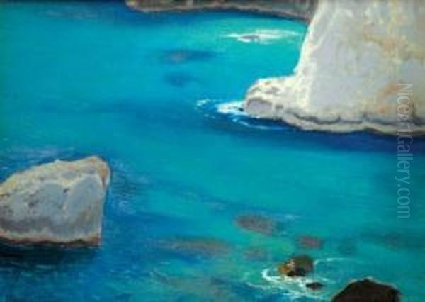 Capri Oil Painting by Roman Bratkowski