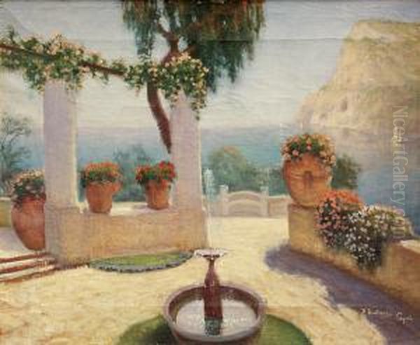 Capri Oil Painting by Roman Bratkowski