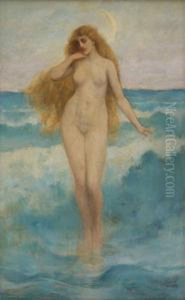 La Naissance De Venus Oil Painting by William A. Breakspeare