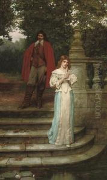 The Courtship Oil Painting by William A. Breakspeare