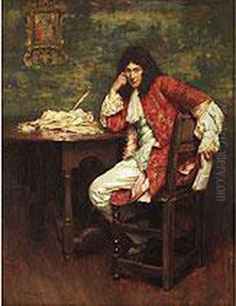 Bildnis Des Samuel Pepys Oil Painting by William A. Breakspeare