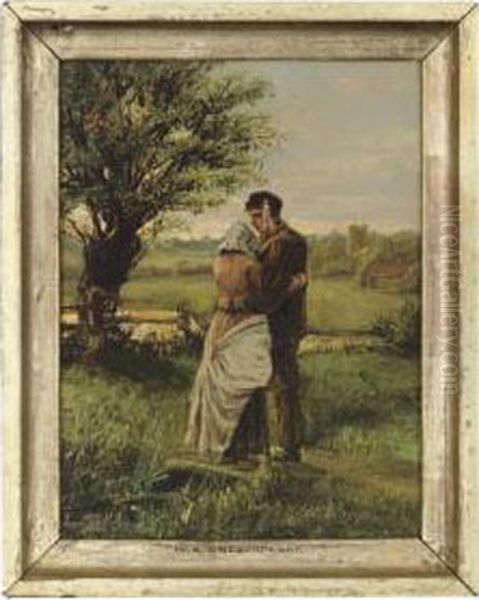 Young Love Oil Painting by William A. Breakspeare