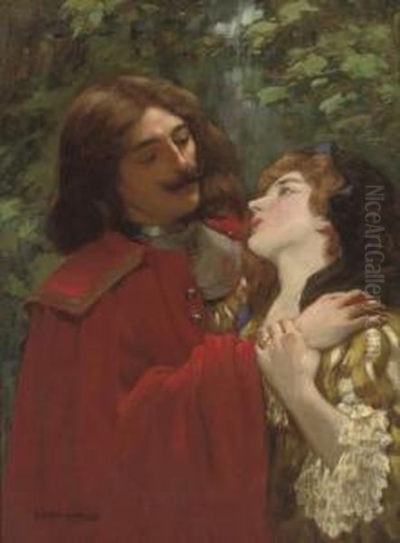 The Cavalier's Return Oil Painting by William A. Breakspeare