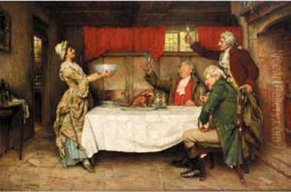 A Toast To The Chef Oil Painting by William A. Breakspeare