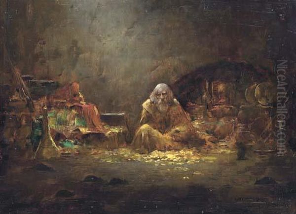 The Alchemist Oil Painting by William A. Breakspeare