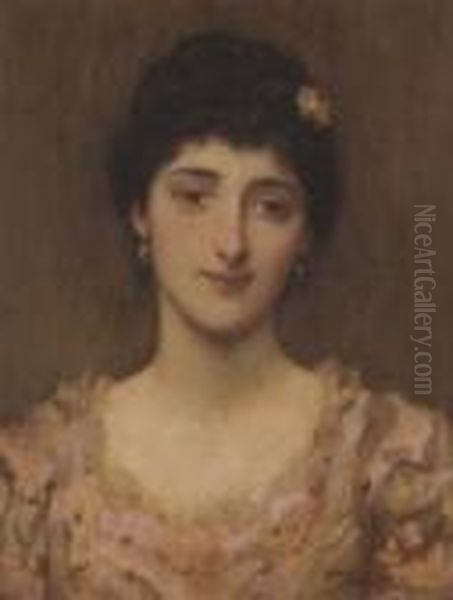 Girl Oil Painting by William A. Breakspeare