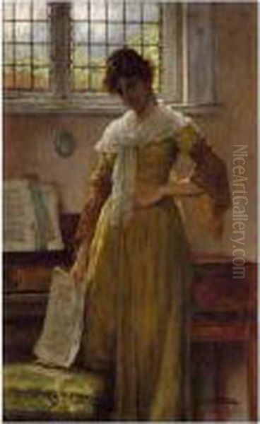 The Pianist Oil Painting by William A. Breakspeare