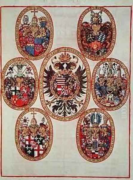 Coats of Arms Oil Painting by Theodore de Bry