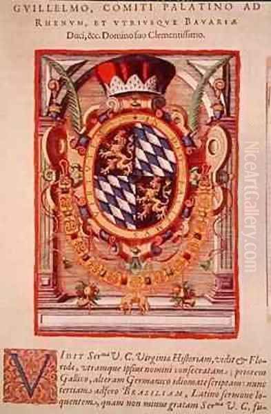 Coat of Arms Oil Painting by Theodore de Bry