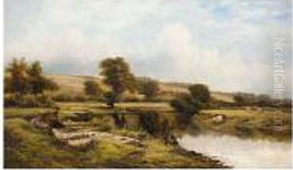 Knoles Hill On Trent, Notts Oil Painting by Carl Brennir