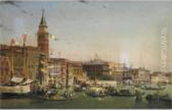 Veduta Di Venezia Oil Painting by Fabius Germain Brest