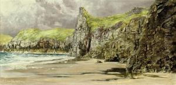 Skrinkle Cove Oil Painting by John Edward Brett