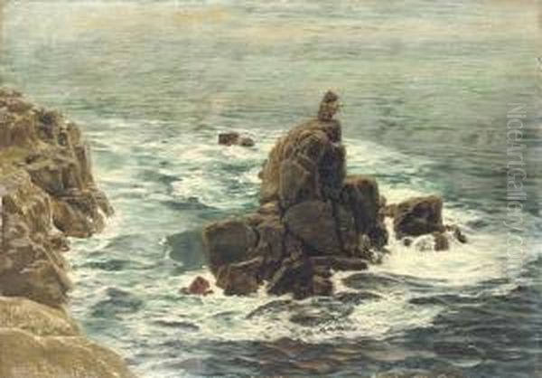 Land's End Oil Painting by John Edward Brett