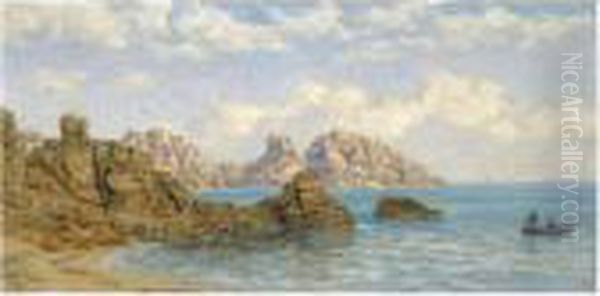 Saints Bay, Guernsey Oil Painting by John Edward Brett