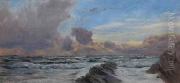 Sea And Sky. Oil Painting by John Edward Brett