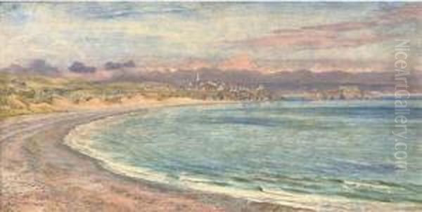 Tenby, Pembrokeshire Oil Painting by John Edward Brett