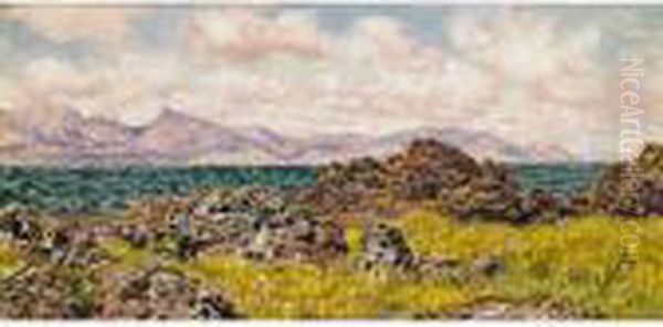 Farland Rocks Oil Painting by John Edward Brett