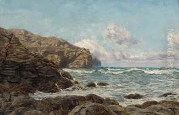 St Agnes Oil Painting by John Edward Brett