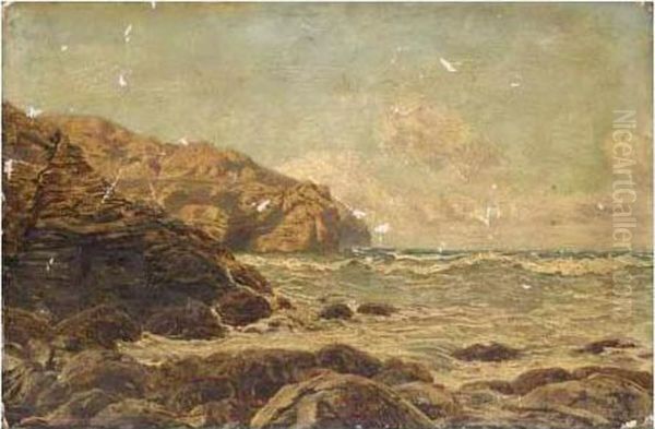 St. Agnes Point Oil Painting by John Edward Brett