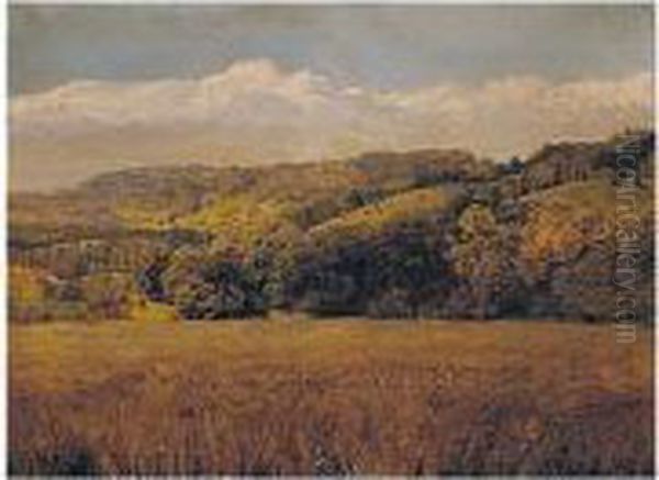 Norbury On The Mole Oil Painting by John Edward Brett