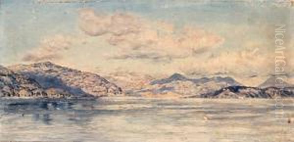 Loch Corron, Scotland Oil Painting by John Edward Brett